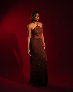 GOLDEN DESERT MAXI SKIRT - SZN