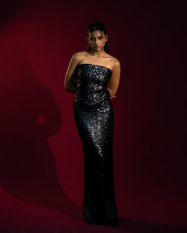 NOIR MIRAGE MAXI SKIRT - SZN